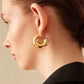 CréolEarrings™⁄ Boucles d'oreilles rondes épaisses vintage en acier inoxydable