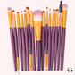 BrushSet™ | Ensemble de 15 pinceaux de maquillage professionnel pour femme, outils de maquillage pour le visage.