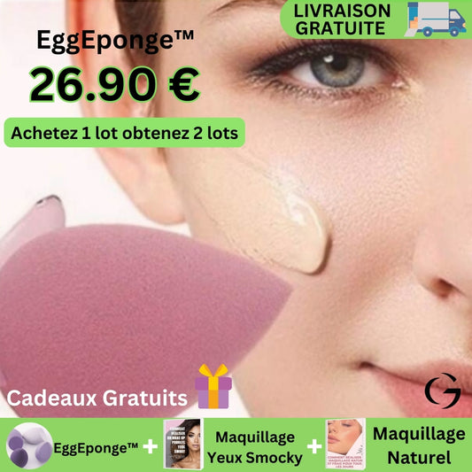 EggEponge™ une Eponge de Qualité, en forme d'Oeuf pour un Maquillage Parfait
